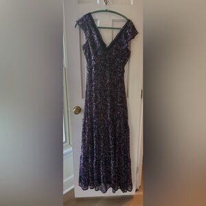 Lulus Floor Length Flutter Sleeve Women's Dress